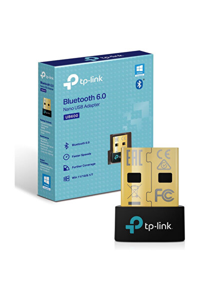 TP-LINK UB600 Nano | Bluetooth 6.0 USB Adaptör | Pc ve Laptop Için Kablosuz A...