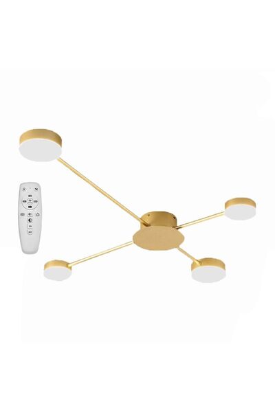 Toolight Φωτιστικο Οροφης Led 4 Βραχιων APP520-4C Χρυσό
