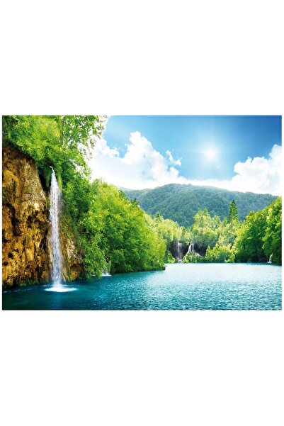 Wallarena WODOSPAD NATURA Tapet foto lac pentru living și dormitor 250x175