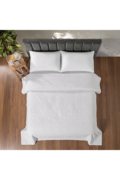 MAXSTYLE Single 100% Cotton Pique Vanilla 160X220 cm