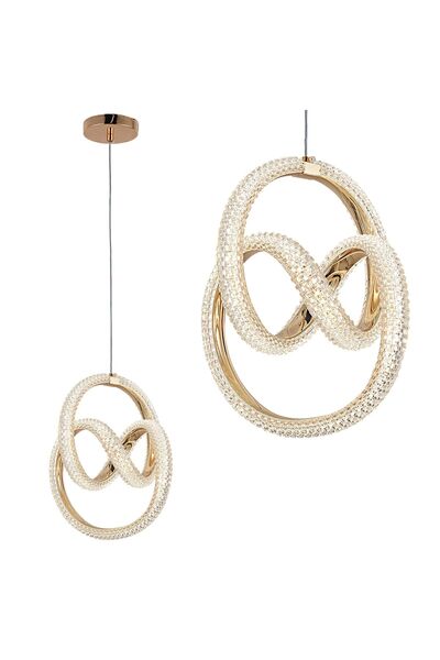 Toolight Φωτιστικό Οροφής Led G068-cp Gold