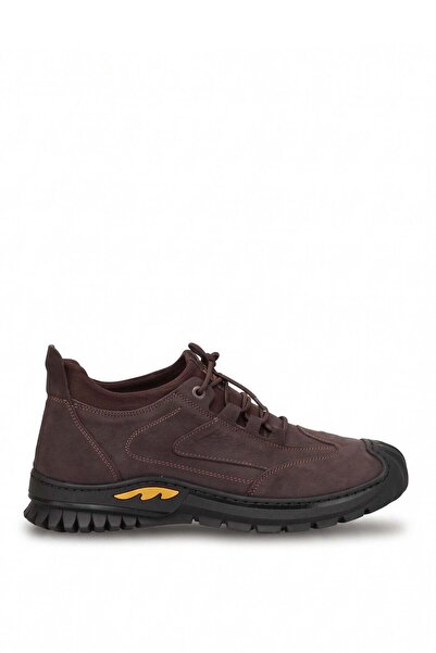 Ayakkabı Fuarı Elit 26Knbl5015 Men's Genuine Leather Sneaker Brown
