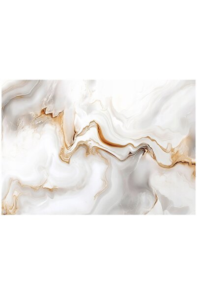 Wallarena Fototapet Marmură Albă Abstracție Dormitor Living Tapet Textil 250x175