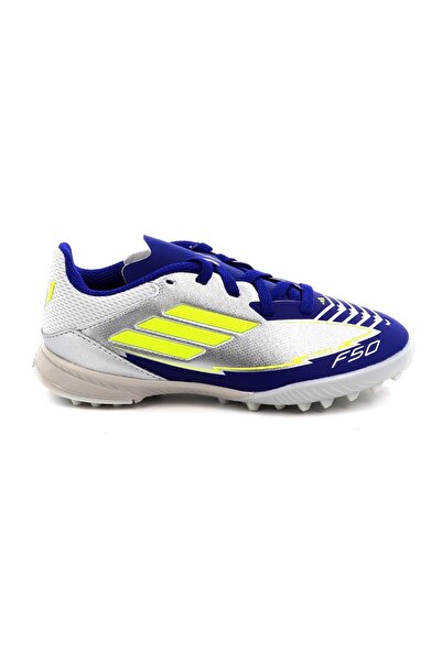 adidas Ποδοσφαιρικό Παπούτσι για Αγόρι F50 League Tf J Messi Χρώματος Ασημί I...