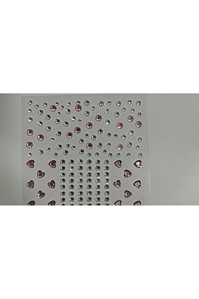 Next Plus Cotton Candy Pink Self-Adhesive 3D Shapes Heart and Stars Series St...