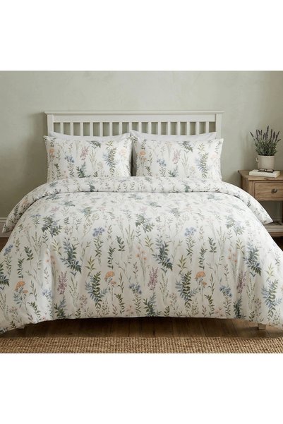 J W SAX Lenjerie de pat 135x200 Cu flori Bumbac premium J&W Field Wind
