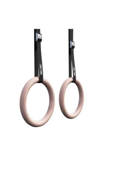 Gorilla Sports Set de inele de gimnastică, inclusiv curele din nailon