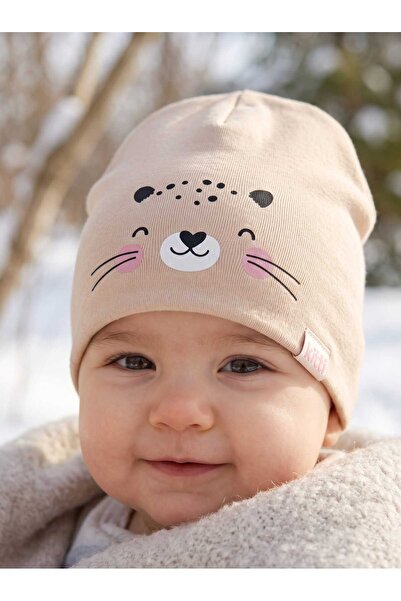 Aware Time Kitti 1-4 Years Old Girls' Combed Cotton Beret