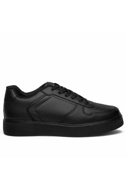 Volis M-26549 Black Lace-Up Memory Foam Sole Casual Men's Sports Shoes