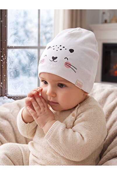 Aware Time Kitti 1-4 Years Old Girls' Combed Cotton Beret