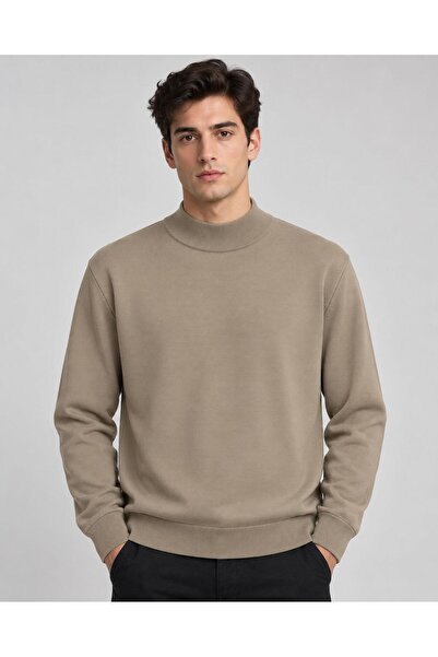 CLASSİCS MEN Slim Fit Polo Half Fisherman Long Sleeve Men's Knitwear 07425