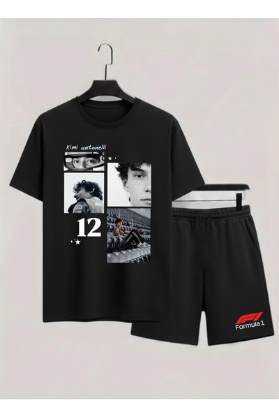 MAGORS Kimi Antonelli Cotton Normal Fit Children's T-Shirt-Shorts Two-Piece Set