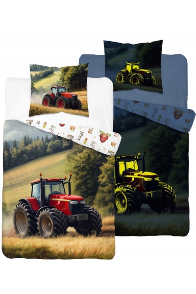 Detexpol Set lenjerie de pat 160x200 + 70x80 Bumbac Fosforescent Reversibil 5...