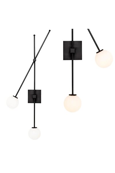 Toolight Φωτιστικό Τοίχου APP1595-2W Black