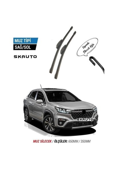 SKAUTO Suzuki S-Cross Ön Cam Muz Silecek Takımı (2022-2026)
