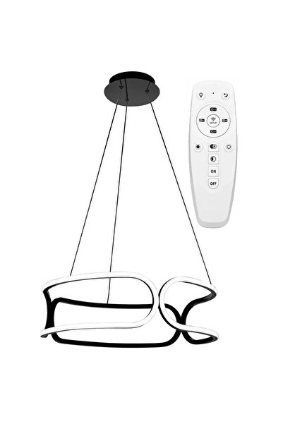 Toolight Φωτιστικο Οροφης Με Τηλεχειριστηριο Led Πλακα App790-cp Trio Μαύρο