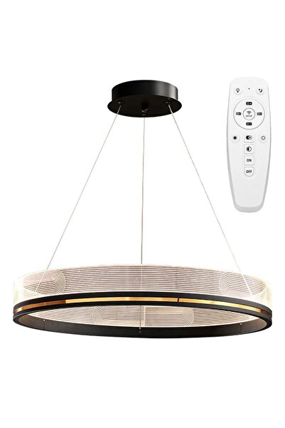 Toolight App1192-cp Led Κρεμαστό Φωτιστικό Μαύρο Και Χρυσό