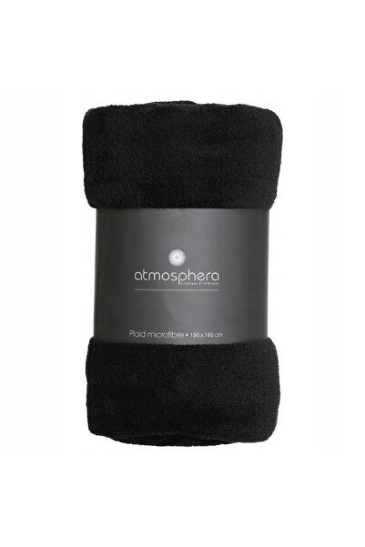 Atmosphera Pătură KOC din microfibră 130x180 cm NEGRU moale