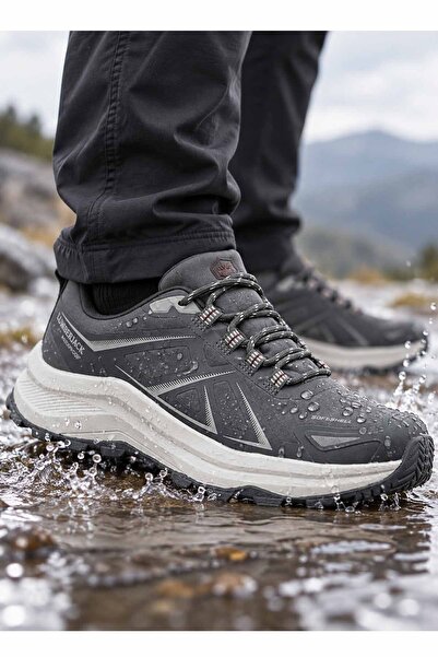lumberjack Men's Gray Waterproof Outdoor Shoes Waterproof Trekking Hiking Shoes