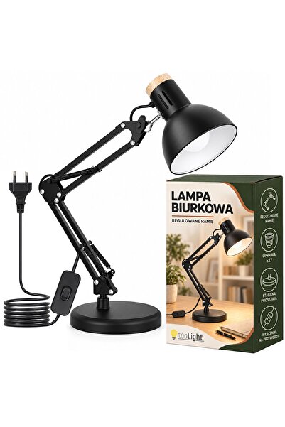 Toolight Επιτραπέζιο Φωτιστικό Γραφείου Jnh044-1t Black