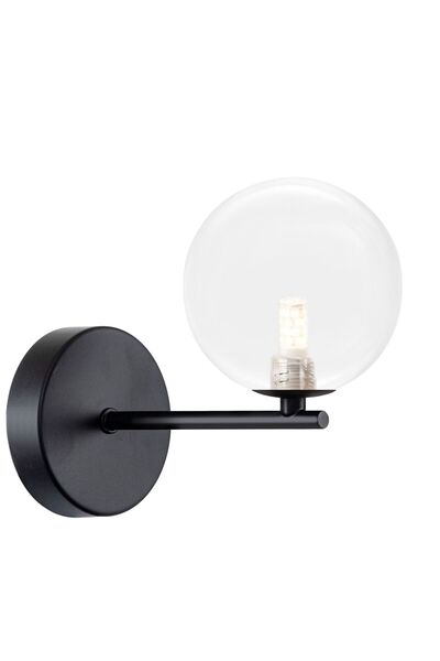 Toolight Φωτιστικο Τοιχου Φωτιστικο Τοιχου APP1160-1W Μαύρο