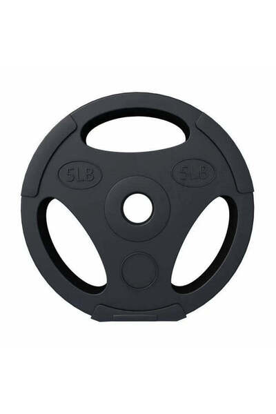 Gorilla Sports Discuri din plastic umplute cu ciment, cu grip, 5-10 lb ( 2,3/...
