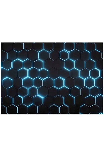 Wallarena Tapet foto pentru băieți, hexagoane, tapet 3D gaming pentru camera ...