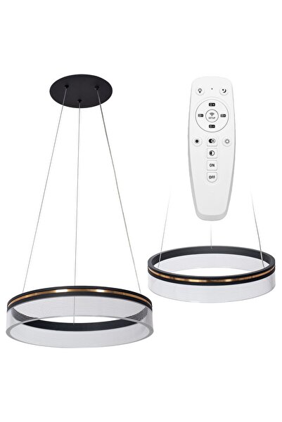 Toolight App1191-cp Led Κρεμαστό Φωτιστικό 40cm Μαύρο