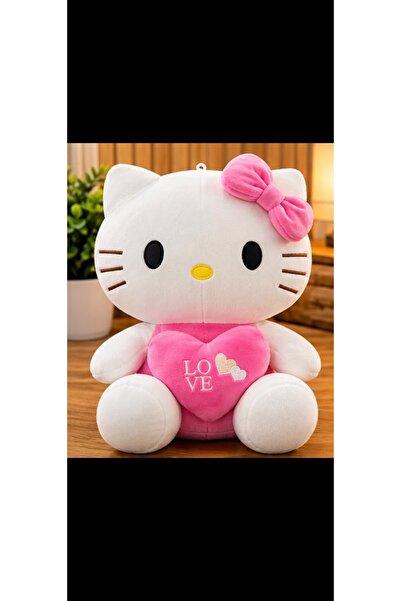 Toys Hello kity Peluş Oyuncak – Sevimli Love Kalpli Yumuşak Hediyelik Peluş 30CM