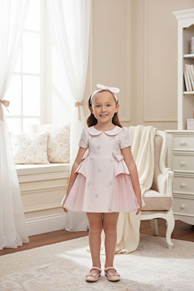 Ugly Duck Pamina Baby Girl Dress with Tulle Sides and Bow 6-24 Months |   Cot...