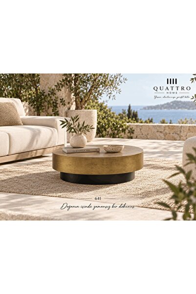 QUATTRO HOME Virella 641 Yuvarlak Orta Sehpa