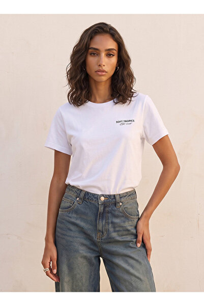FAV Youth Cotton T-shirt with Typographic Print
