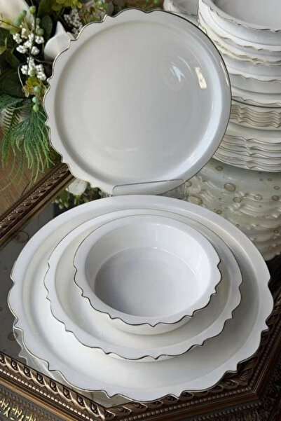 AROW PURE GOLD FINE BONE 24 PARÇA PORSELEN YEMEK TAKIMI TR-5064
