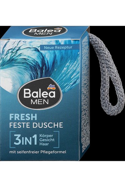 Balea MEN gel de dus solid 3 in 1, proaspat, 100 g, pentru corp, par si fata