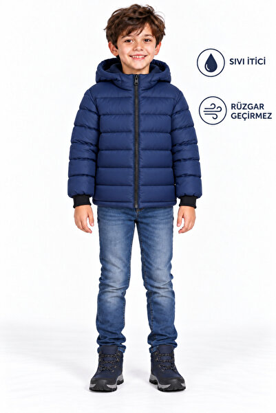 tinytrends Erkek Çocuk Kapüşonlu Mont