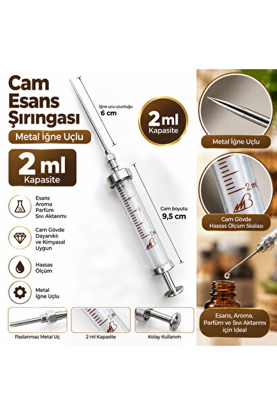 COLD BREW TREND by uğur cadırcı Cam Esans Şırıngası – 2 ml | Metal Uçlu
