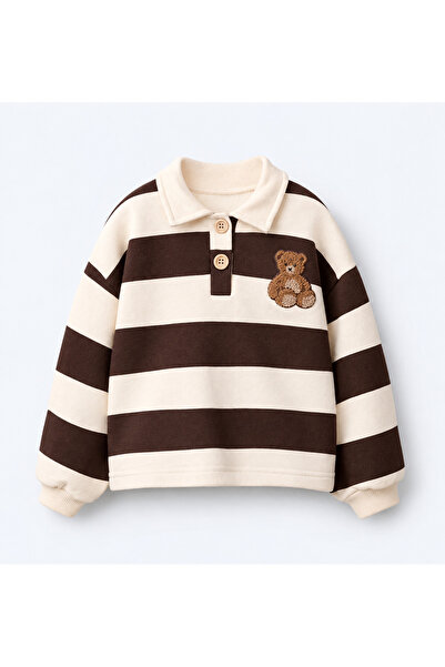 DOAMİNİ Erkek Çocuk Pamuklu Baskılı Sweatshirt Uzun Kollu