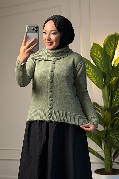 Suede Style 51225 - Cardigan scurt pentru femei, elegant și confortabil, cu d...