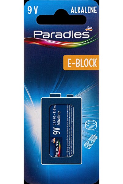 paradies Baterie 9V E-Block 6LR61, 1 buc - Baterii