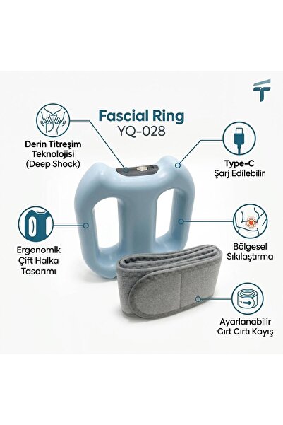Fascial Ring Şarjlı Titreşimli Masaj ve Bölgesel Sıkılaştırma Aleti
