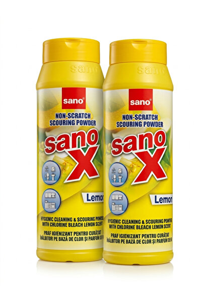 Sano 2 Buc- Tix X, praf igienizant pentru curățat suprafețe, cu parfum de lăm...