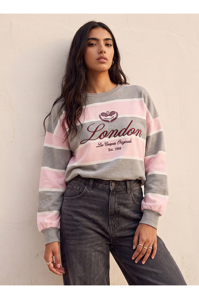 Lee Cooper Oversized Sweatshirt with Logo Print