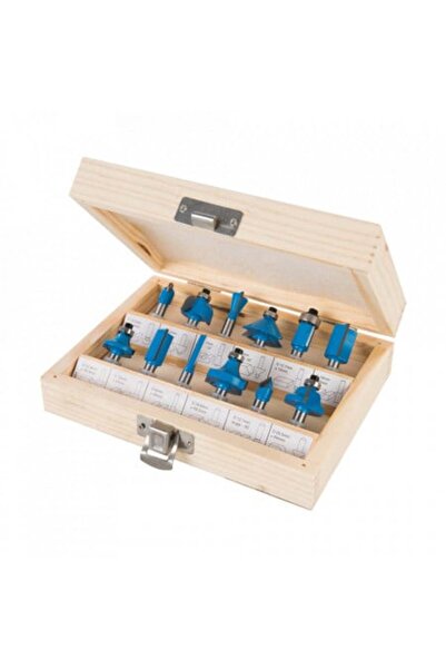 Silverline Set de 12 freze pentru lemn, cu coadă de 1/4 inch