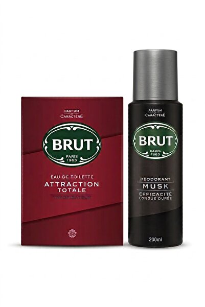 Brut Musk EDT 100 ml + Musk Deodorant 200 ml | Maskülen ve Kalıcı Ferahlık Seti
