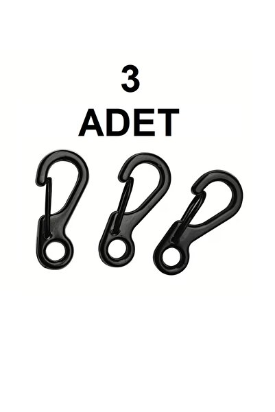 bga shopping EDC Mini crni karabiner / klip za torbu i ključeve, višenamenski...