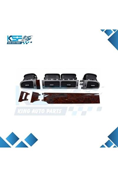 Gmc AC Vent Package + Dashboard Wood Trim for Yukon Tahoe 2007-2014 (Burnt Br...