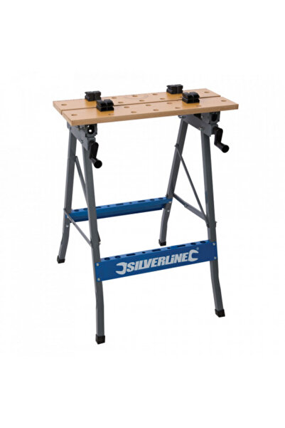 Silverline Masă de lucru, capacitate de susținere 150 kg, 605 x 120 mm