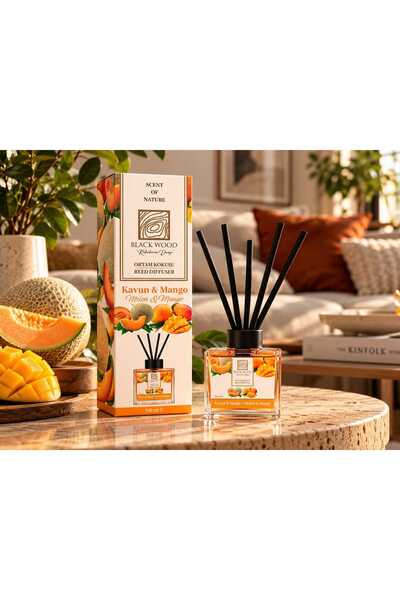 100 ml Bambu Çubuklu Difüzer - Kavun & Mango (Ekstra Kalıcı Formül)