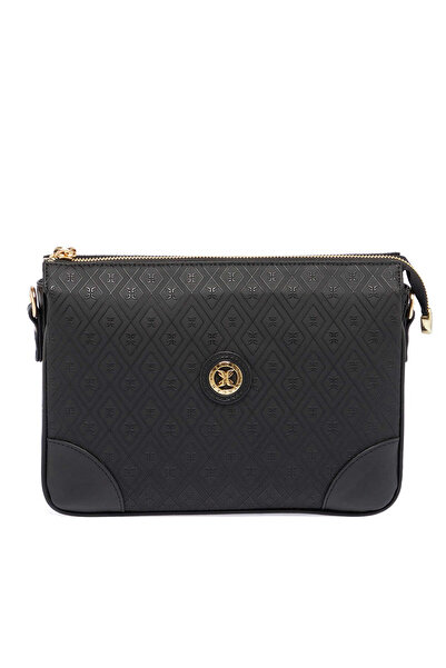 Tergan Geantă crossbody pentru femei cu imprimeu negru - S26K1PR09090-R0P