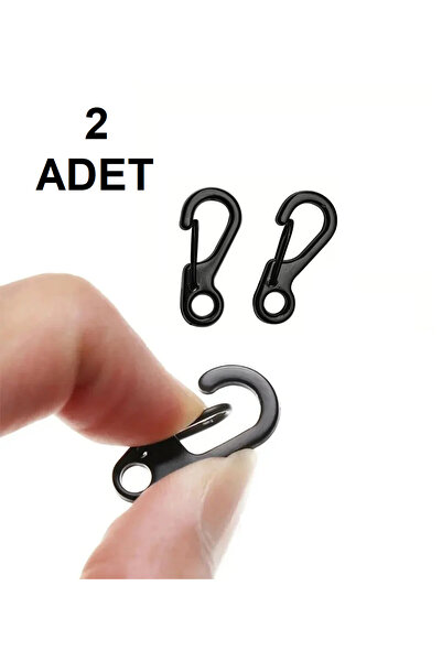 bga shopping EDC Mini crni karabiner / klip za torbu i ključeve, višenamenski...